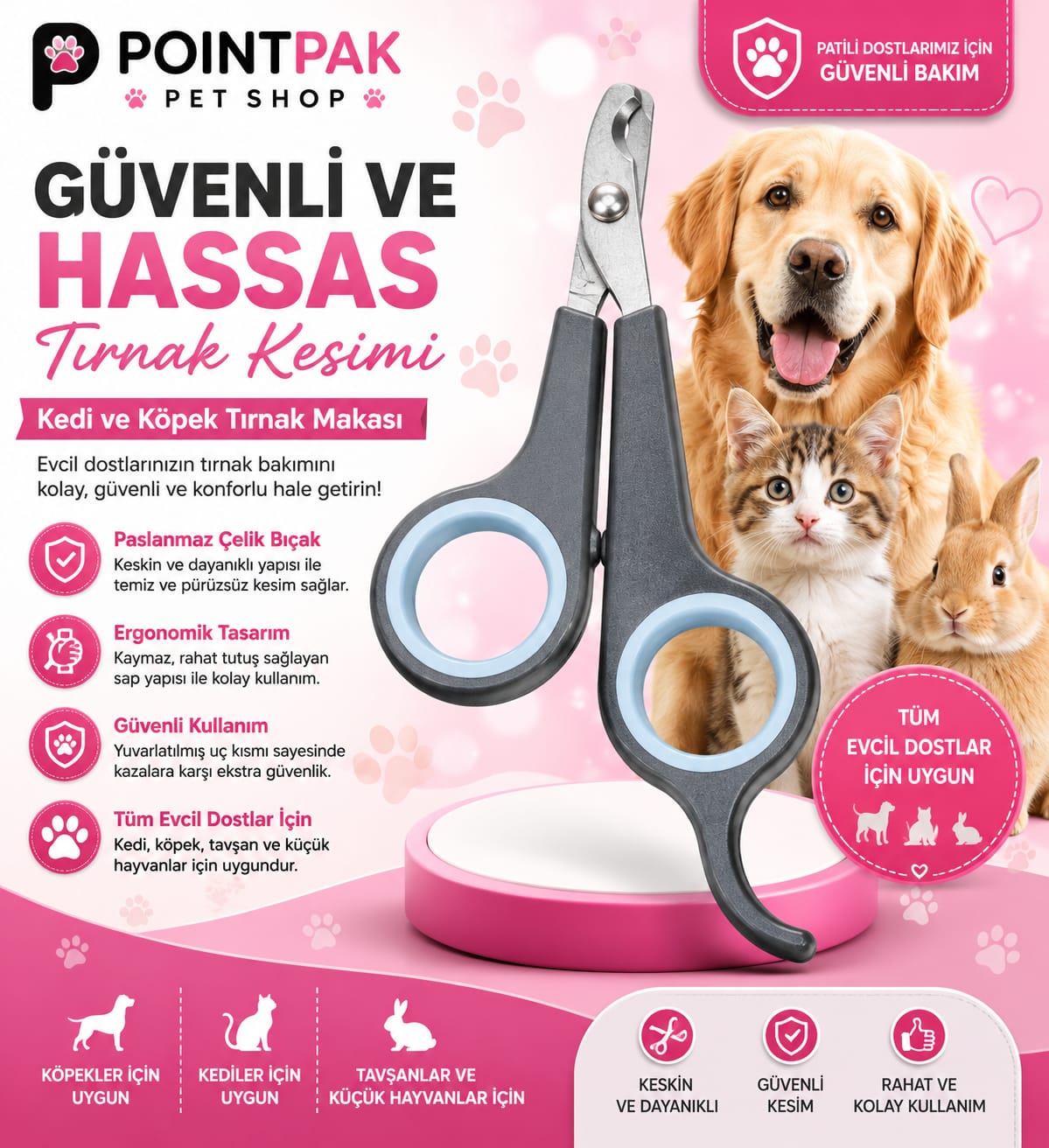 KEDİ - KÖPEK TIRNAK MAKASI
