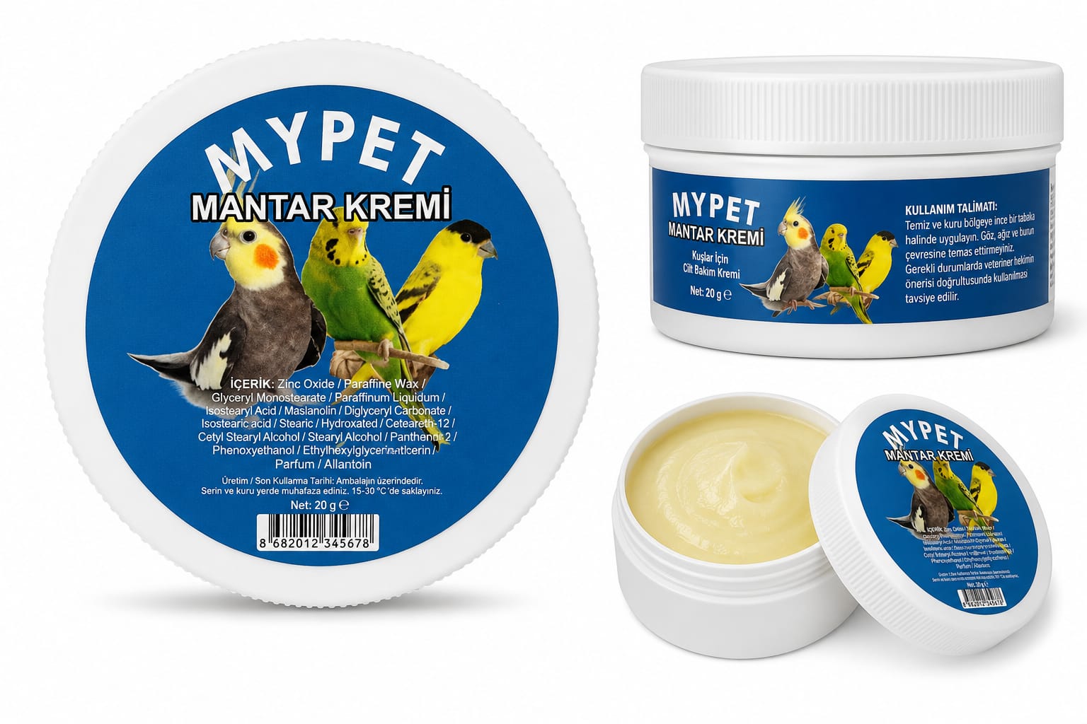 MyPet Kuşlar İçin Mantar Kremi – Cilt Bakım Kremi