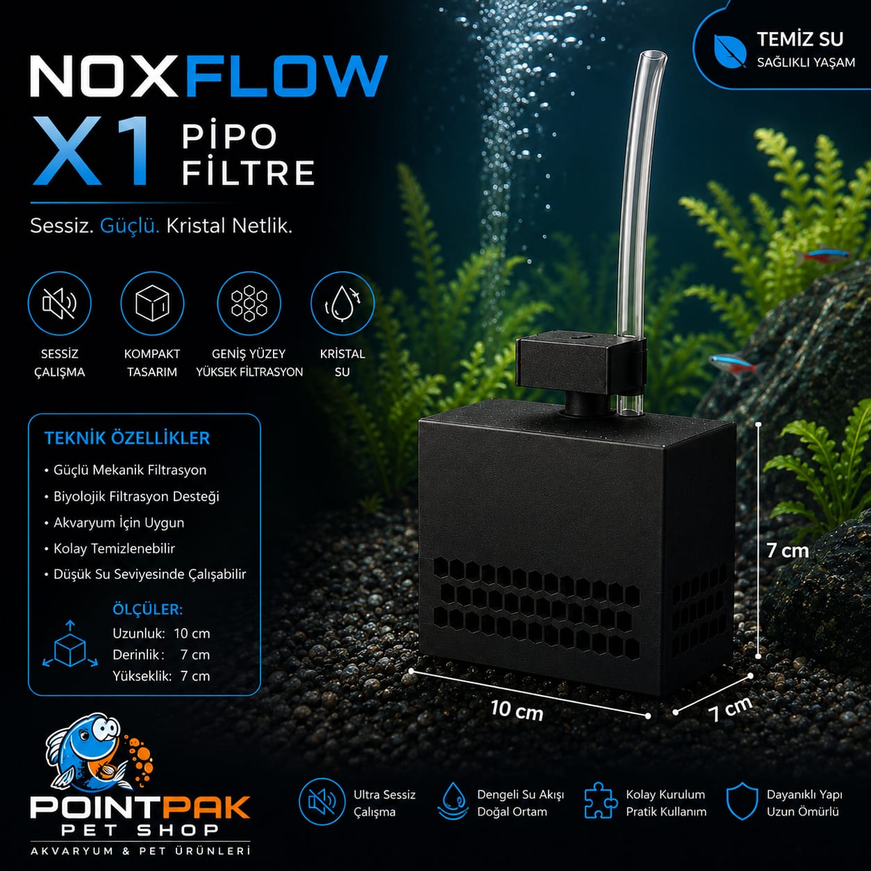 POİNTPAK NOXFLOW X1 Pipo Filtre