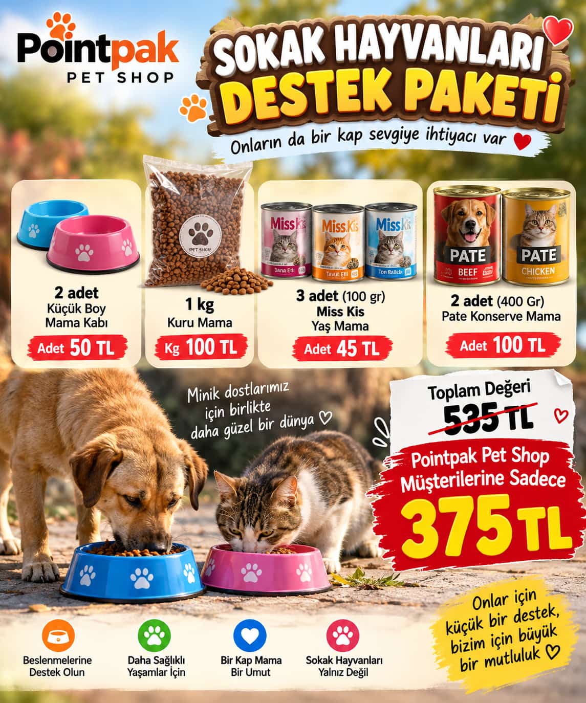 SOKAK HAYVANLARI DESTEK PAKETİ