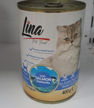 Lina Somonlu Yaş Mama Konserve (400g)