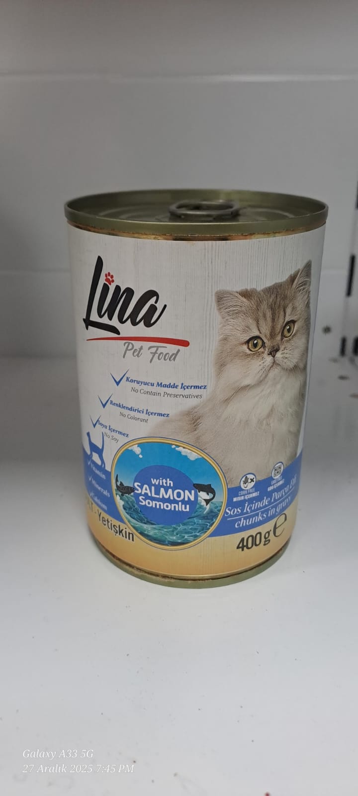Lina Somonlu Yaş Mama Konserve (400g)