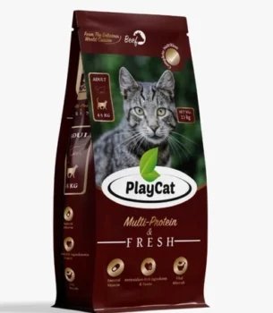 Playcat Biftekli Yetişkin Kedi Maması 1,5 Kg Paket