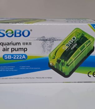 Sobo Tek Çıkışlı Transparan Hava Motoru SB-222A 3W 3 Lt/min